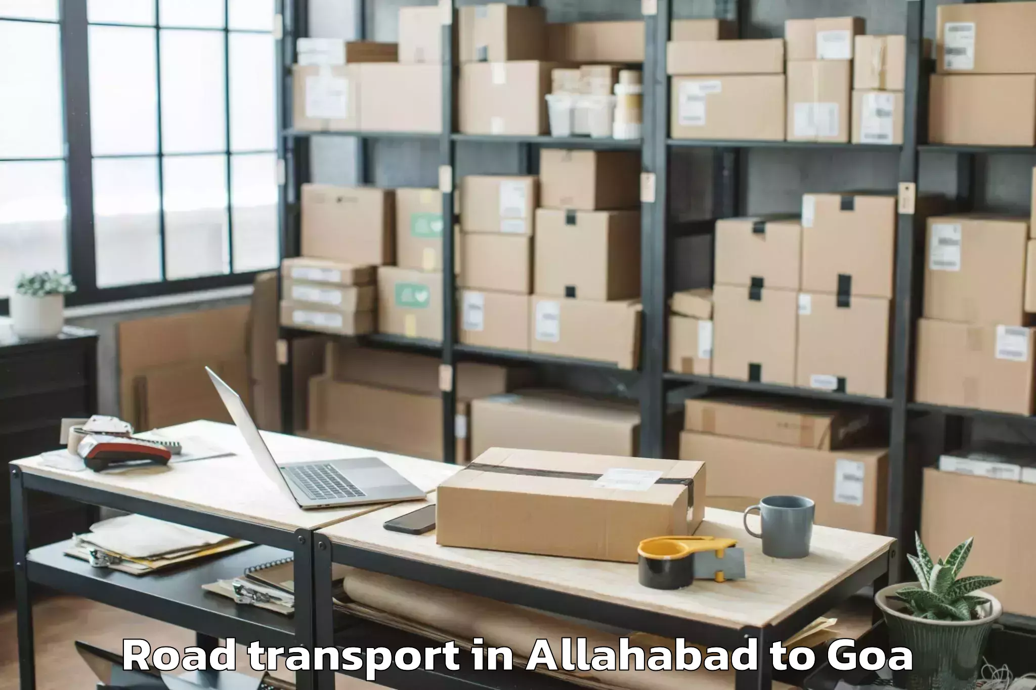 Book Allahabad to Saligao Road Transport